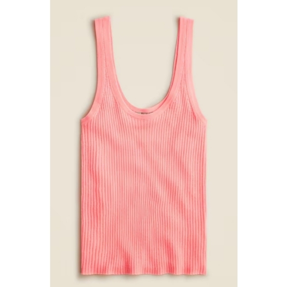 J.Crew Featherweight cashmere ribbed tank top - Picture 1 of 10